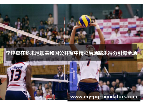 李梓嘉在多米尼加共和国公开赛中精彩后场跳杀得分引爆全场 李梓嘉在多米尼加共和国公开赛中精彩后场跳杀得分引爆全场