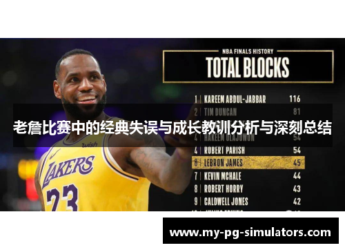 老詹比赛中的经典失误与成长教训分析与深刻总结
